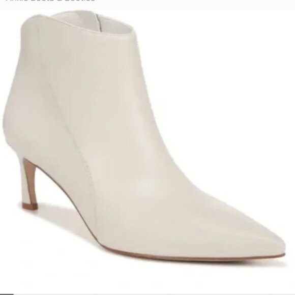 27 EDIT Naturalizer Felix Pointed Toe Bootie in Satin Pearl Size 9 - Picture 1 of 5